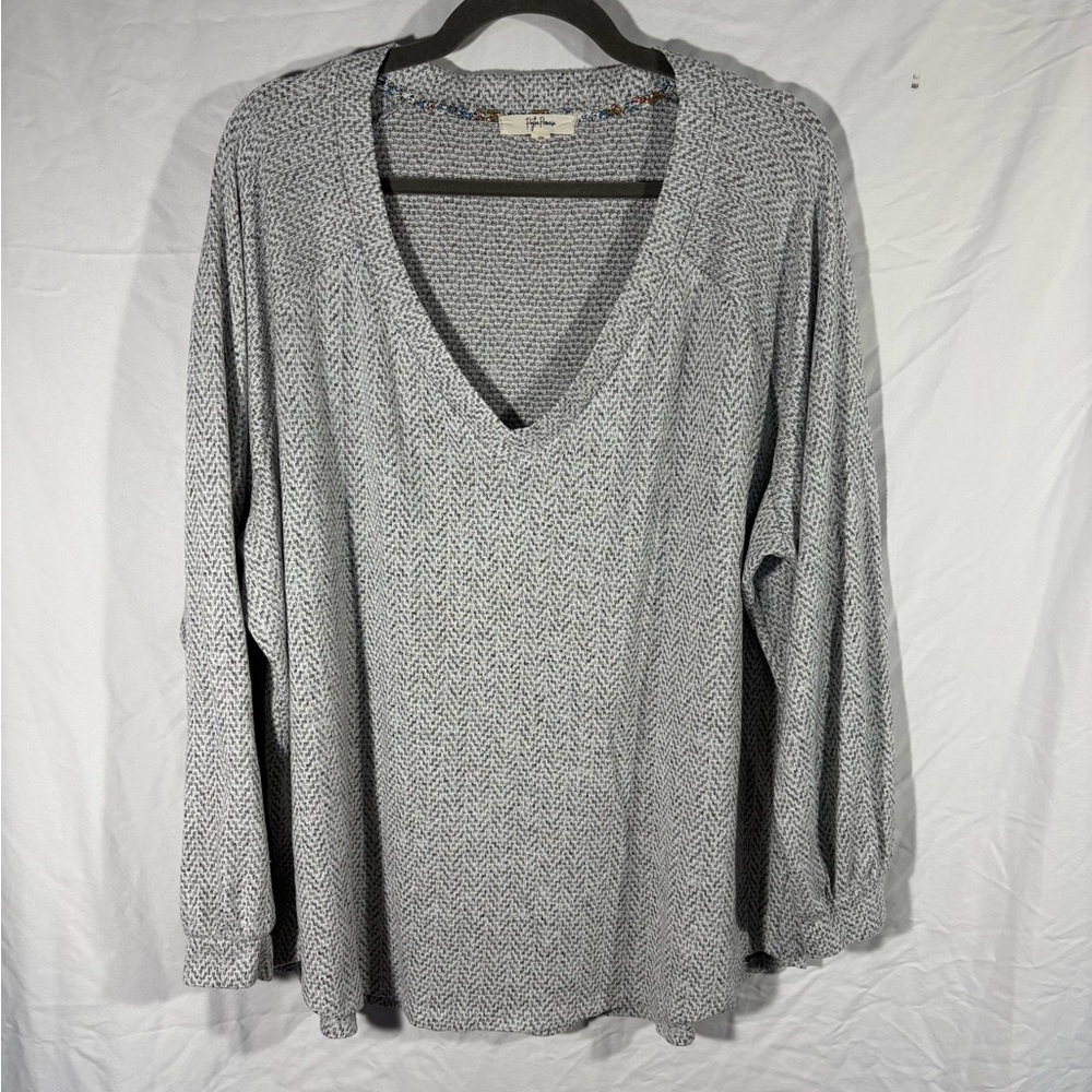 Rylee + Cru Textured Knit Sweater